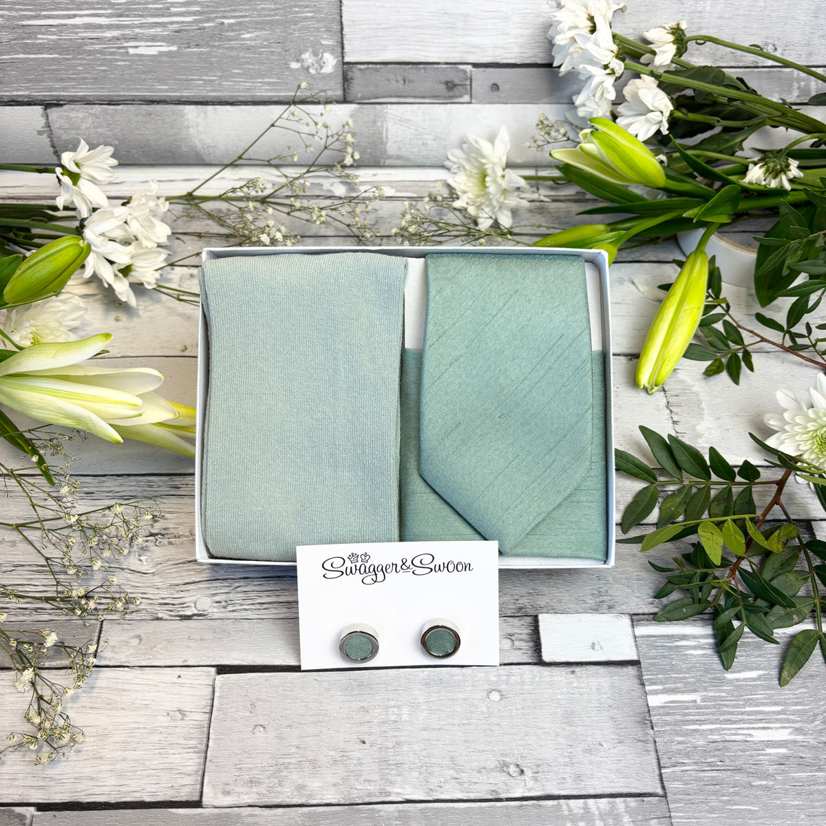 Seagrass Shantung Wedding Swatch