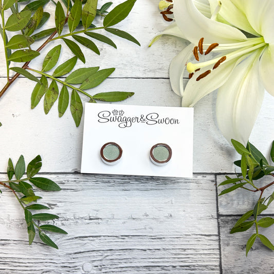 Dark Sage Cufflinks