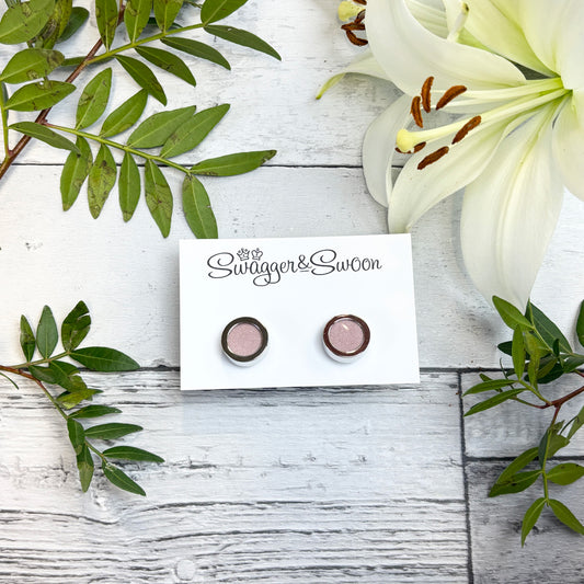 Suede Pink Cufflinks