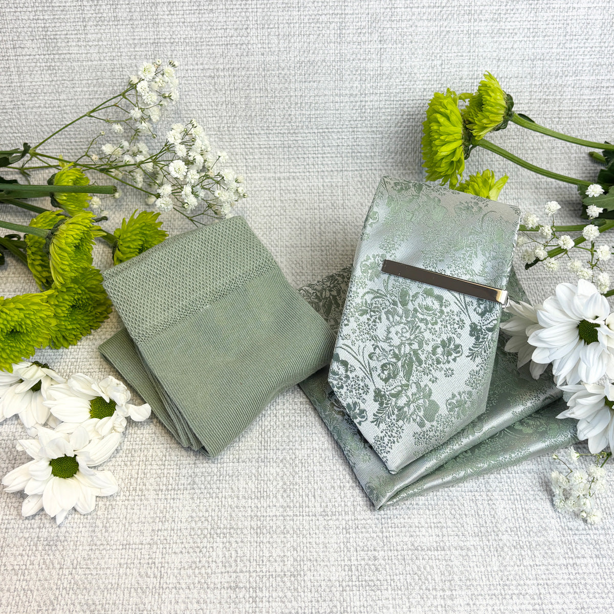 Wild Sage Floral Wedding Swatch