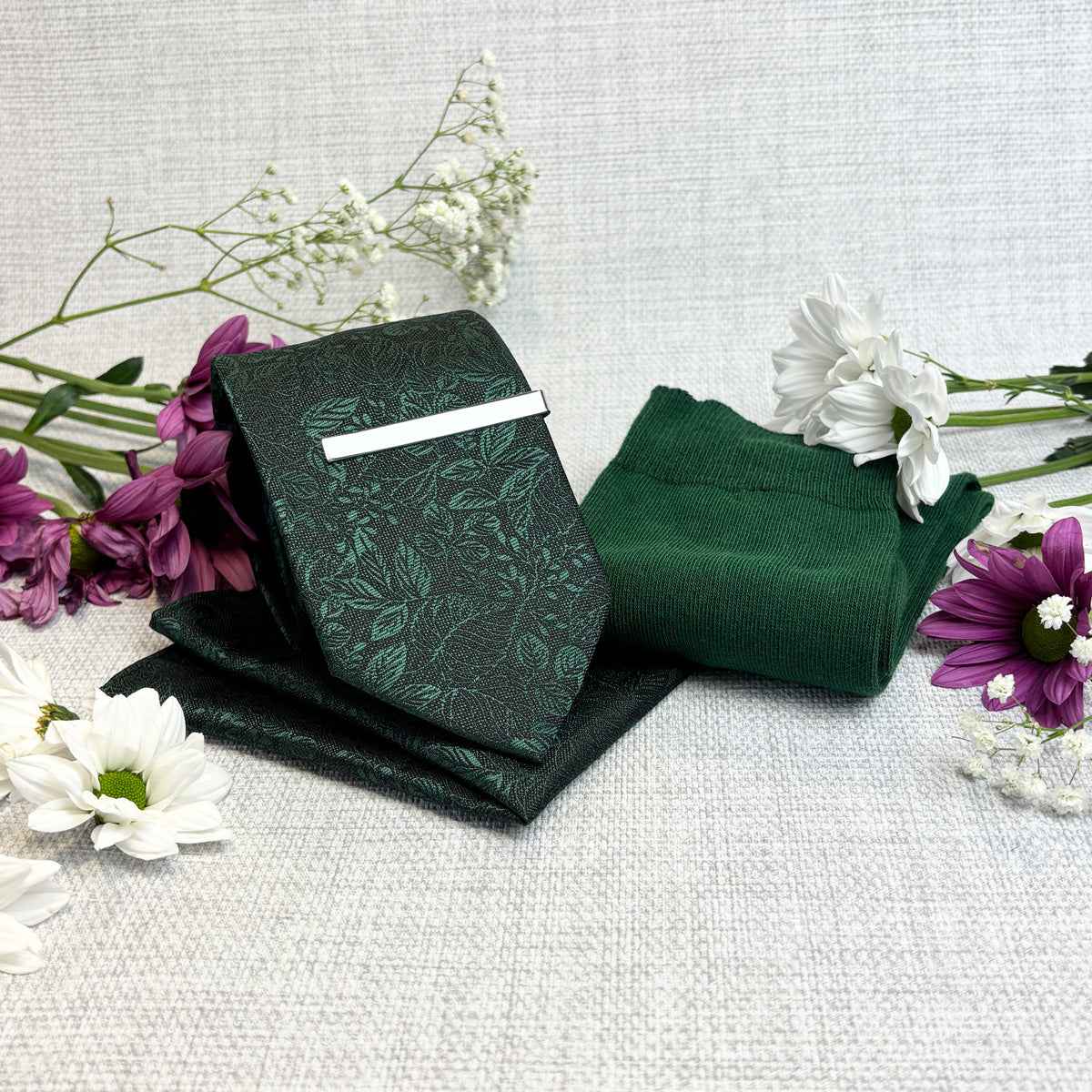 Dark Green Wedding Socks