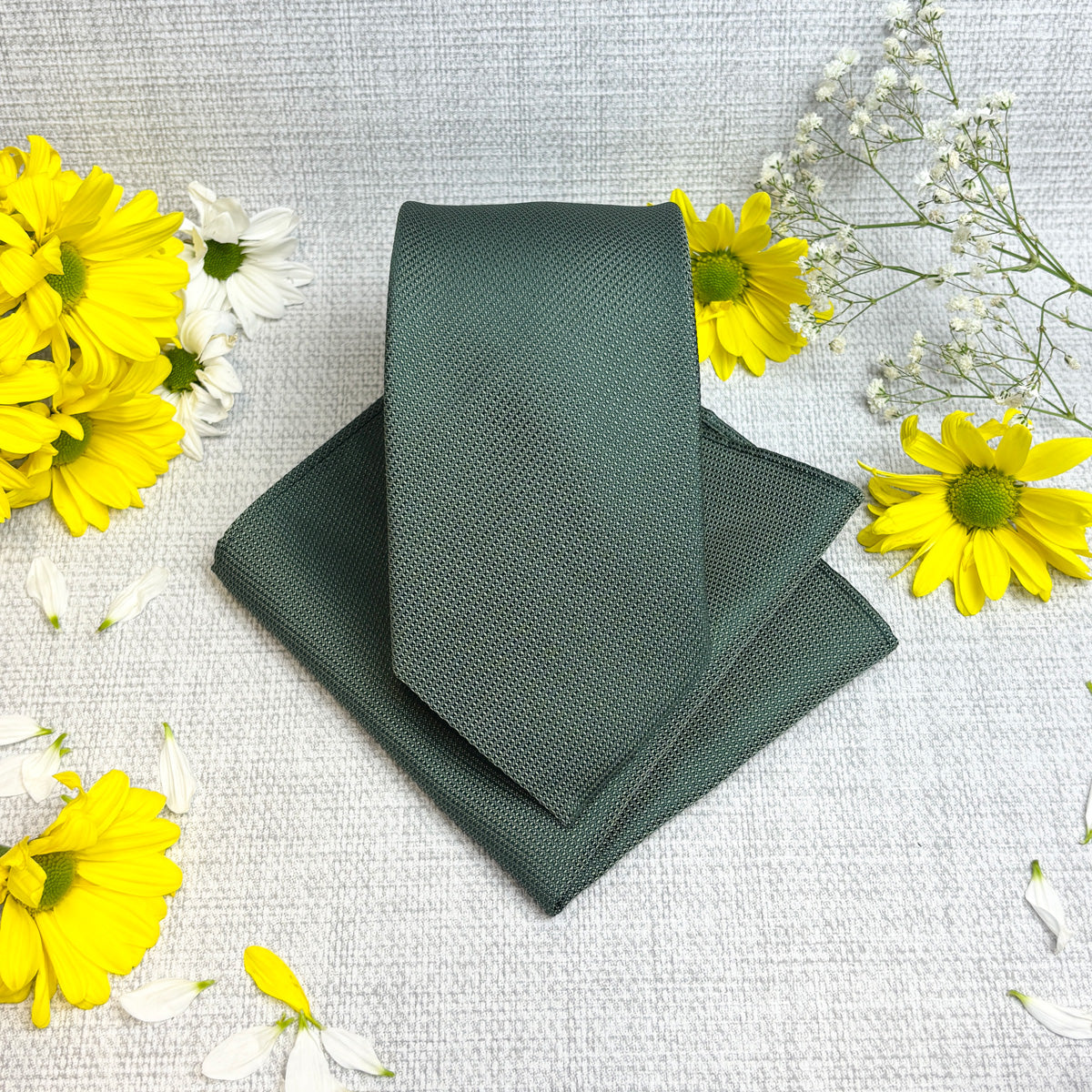 Spruce Textured Pocket Square