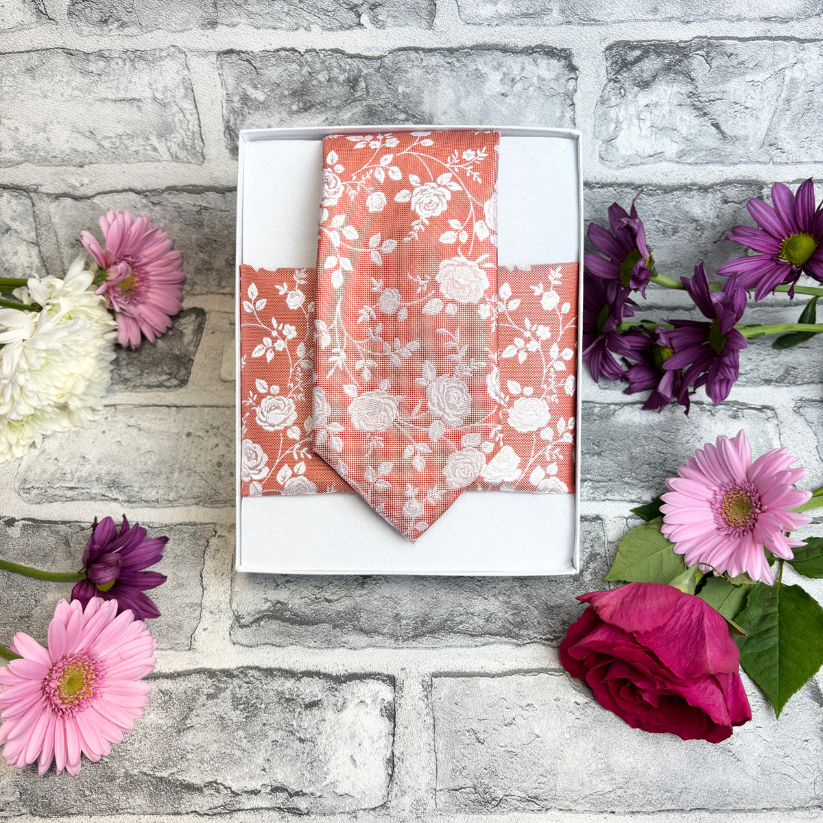 Seville Rose Petals Pocket Square