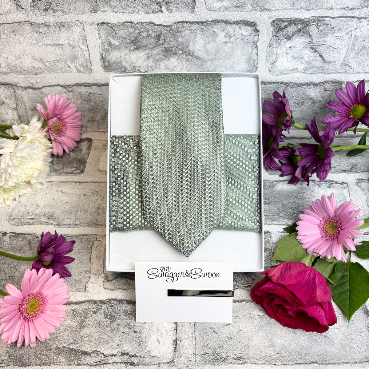 Wild Sage Woven Wedding Swatch