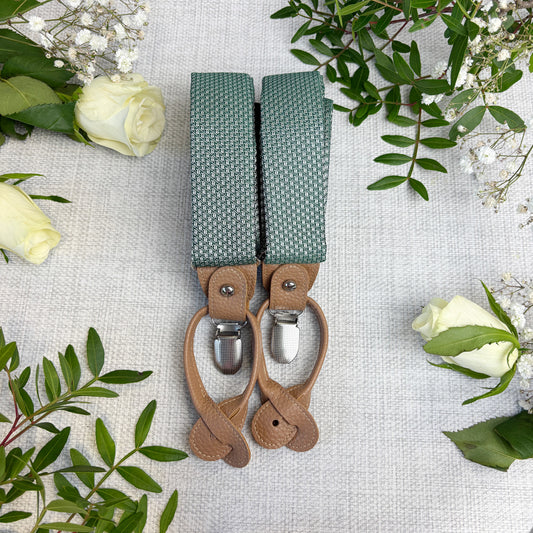 Dark Green Woven Wedding Braces