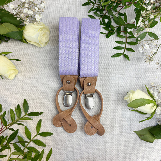 Cool Lilac Woven Wedding Braces