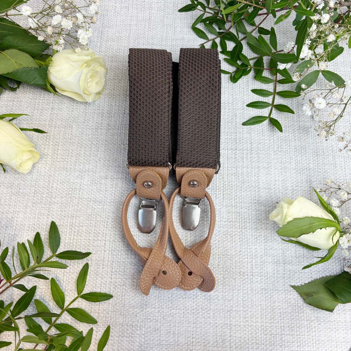 Walnut Woven Wedding Braces