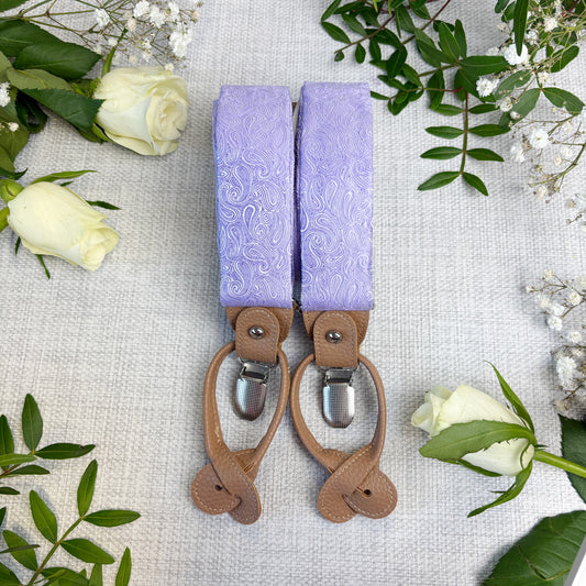 Cool Lilac Paisley Wedding Braces