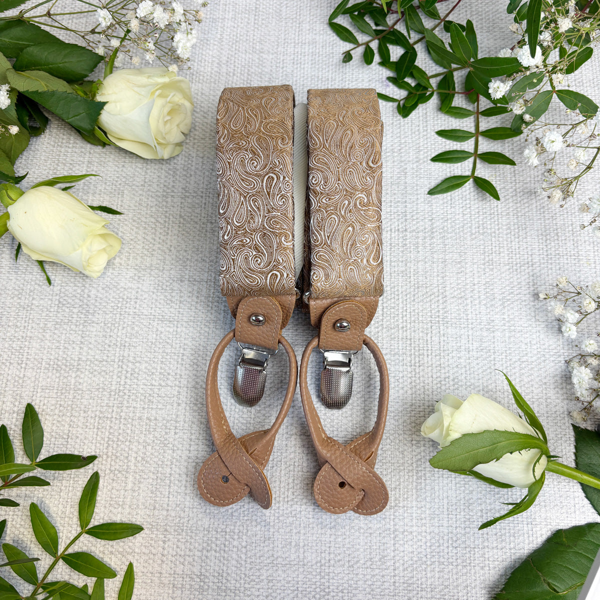 Bronze Paisley Wedding Braces