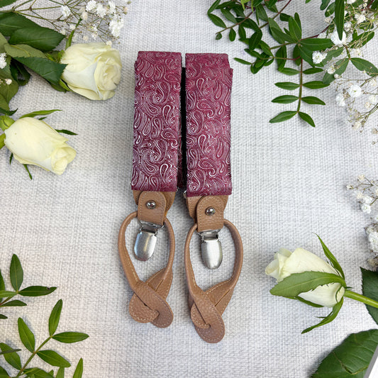 Cassis Paisley Wedding Braces