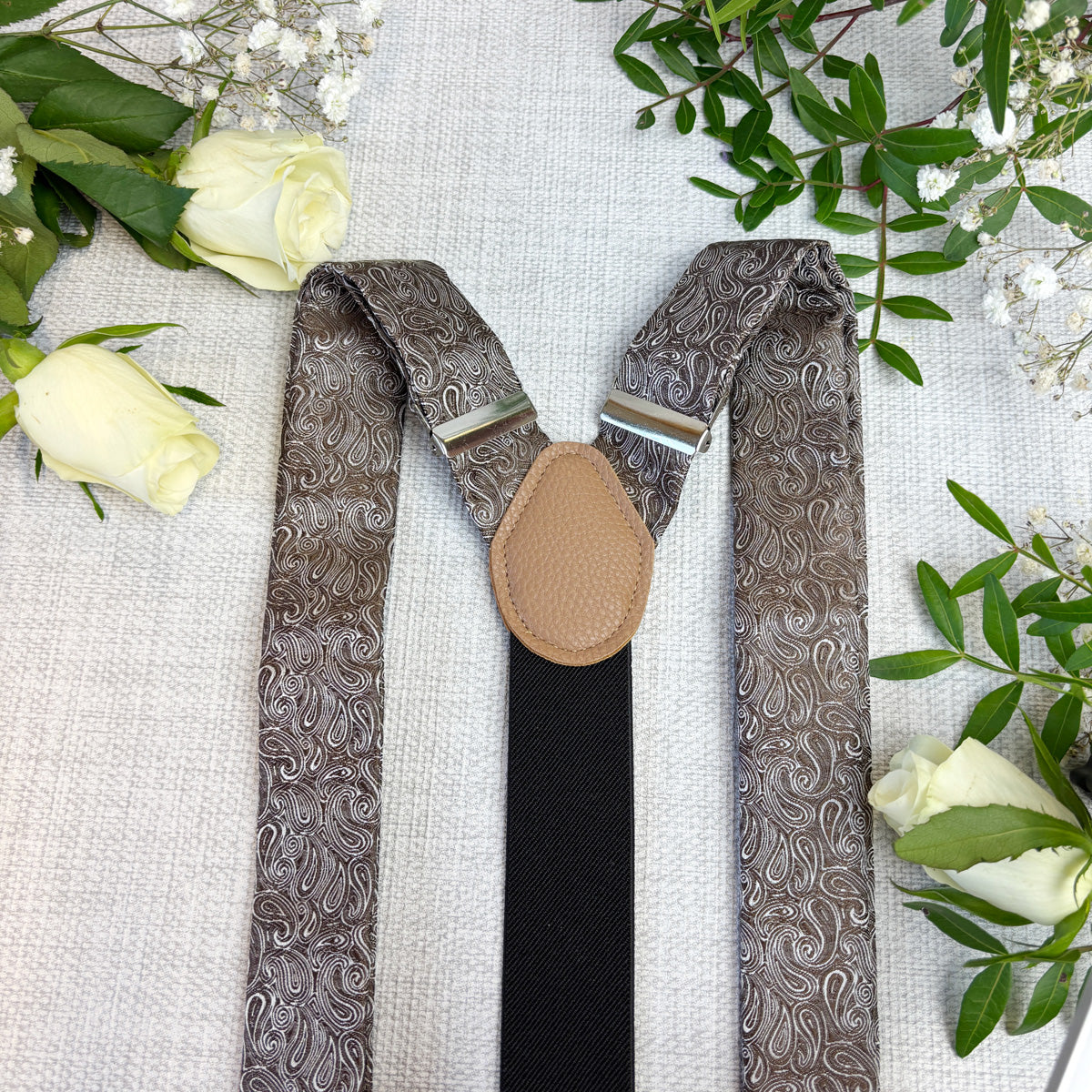 Walnut Paisley Wedding Braces