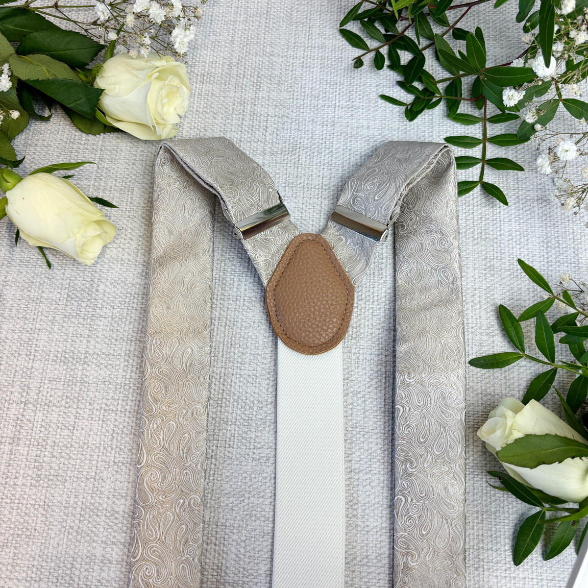 Oyster Paisley Wedding Braces