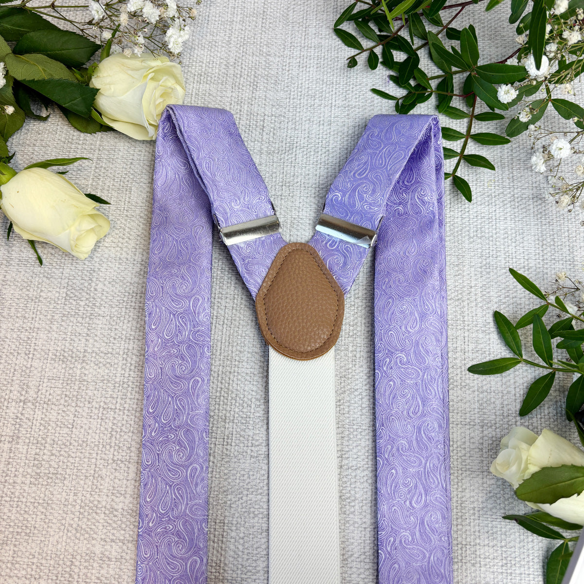 Cool Lilac Paisley Wedding Braces
