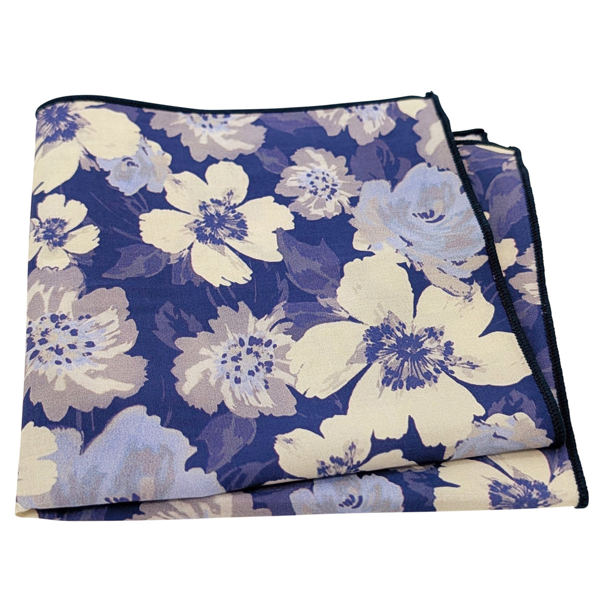 Indigo-Flowers-Cotton-Pocket-Square
