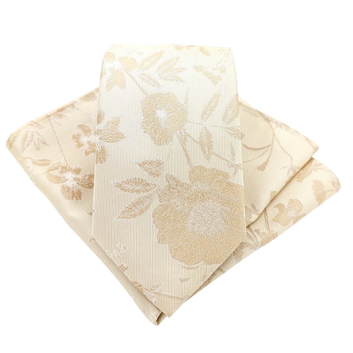 Ivory-Wildflower-Wedding-Tie-and-Pocket-Square