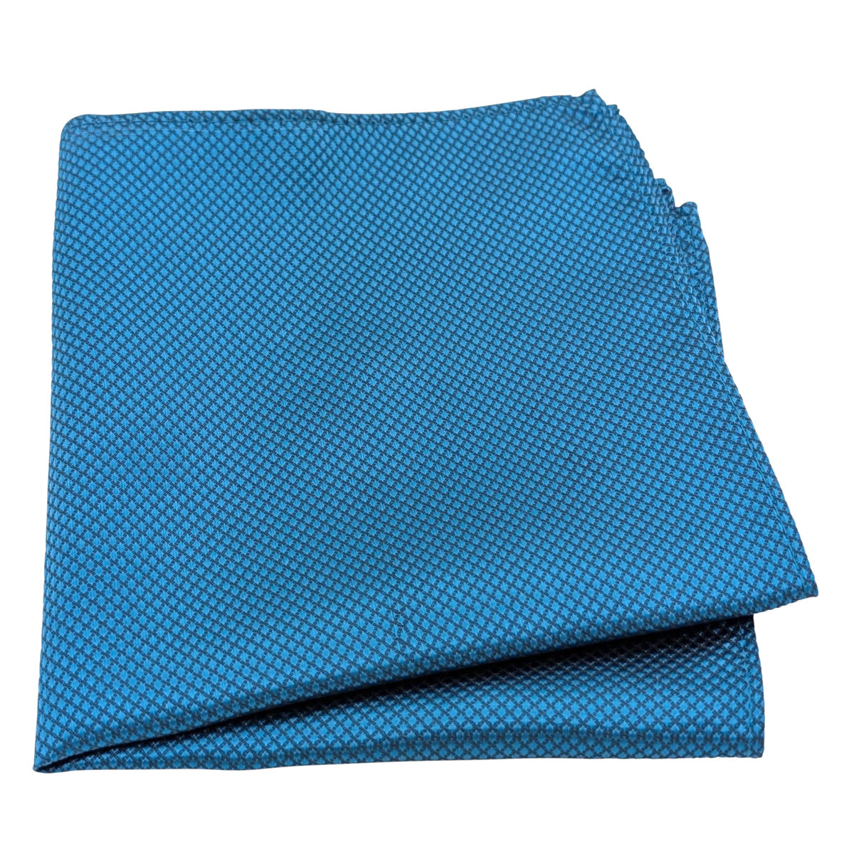 Lagoon Blue Textured Pocket Square
