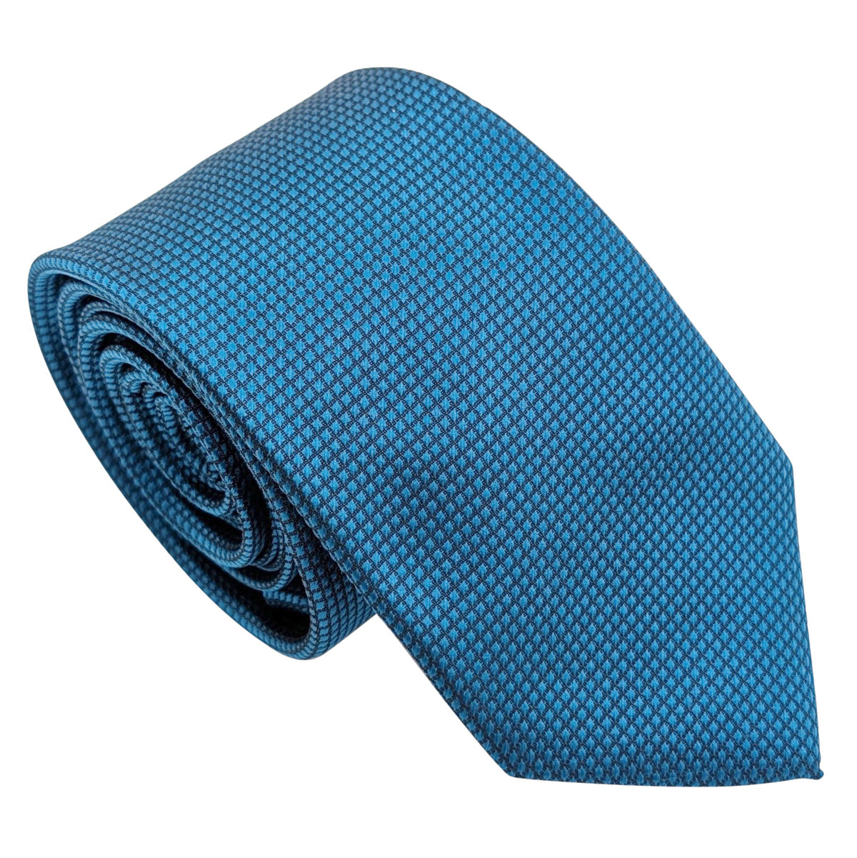 Lagoon Blue Textured Wedding Tie