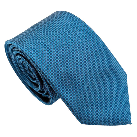 Lagoon Blue Textured Wedding Tie