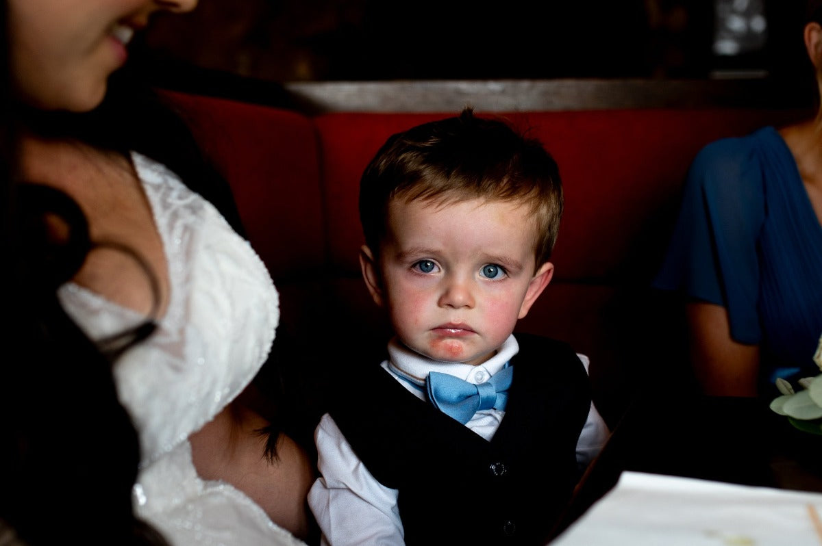 Mid Blue Boys Bow Ties