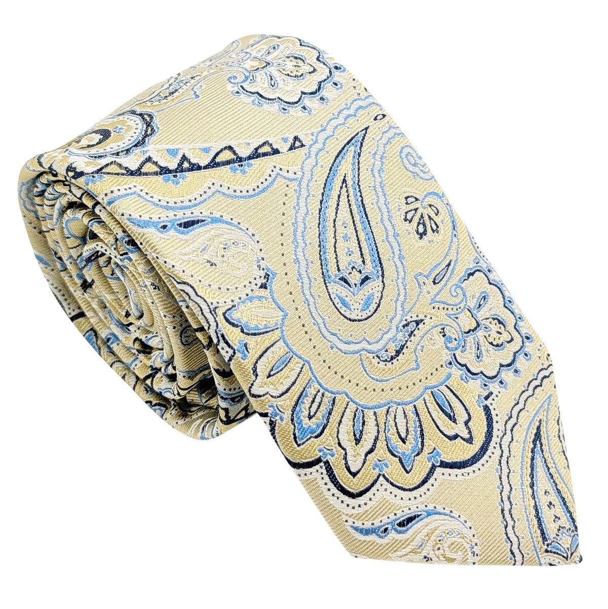 Lemon-Sorbet-Paisley-Silk-Wedding-Tie