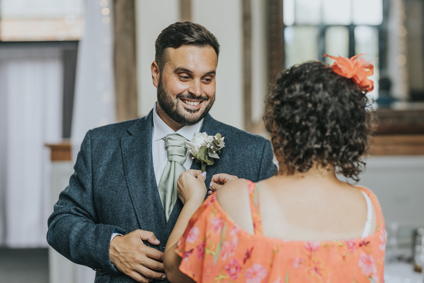 Light Sage Wedding Cravat