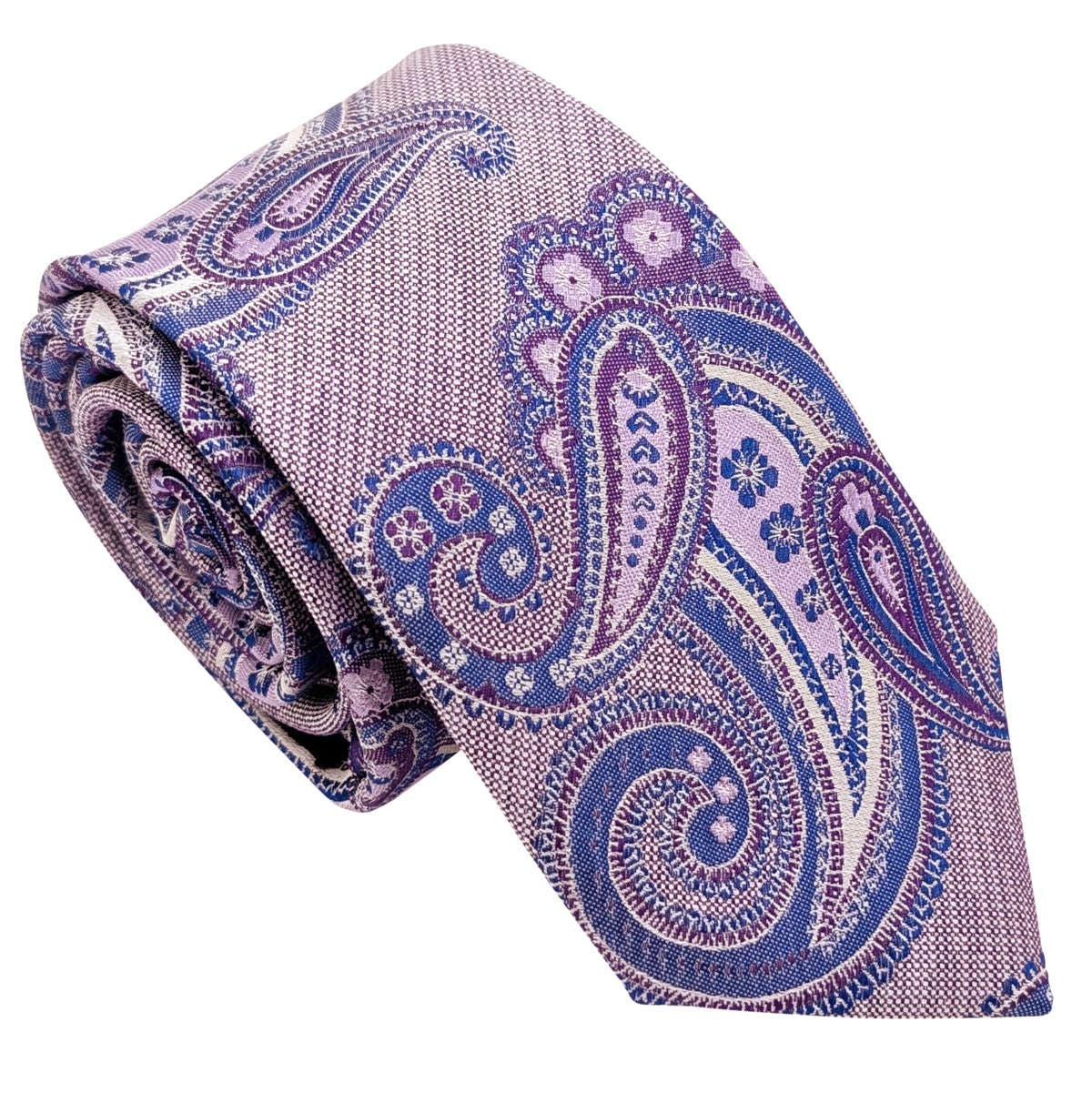 Lilac-Paisley-Silk-Wedding-Tie