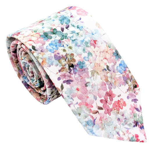 Magenta-Blossom-Cotton-Wedding-Tie
