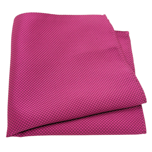 Magenta Textured Pocket Square