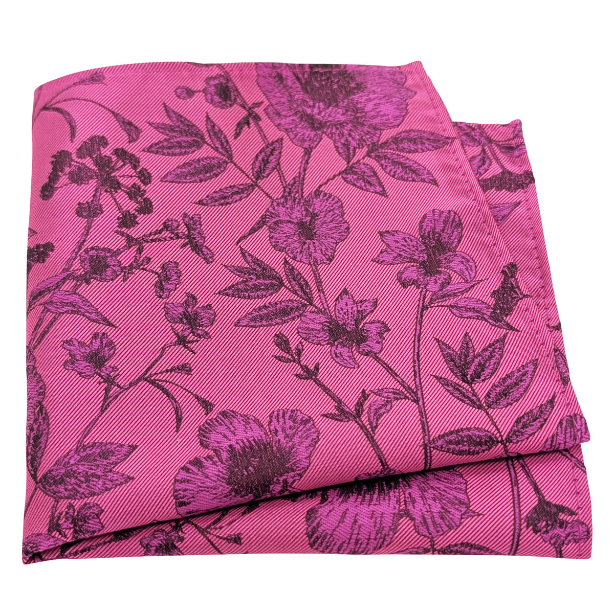 Magenta-Wildflower-Pocket-Square