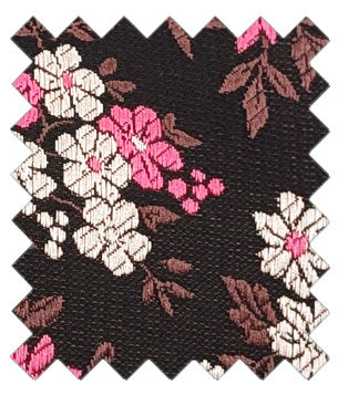 Magenta-_-Brown-Ditsy-Floral-Wedding-Tie-Swatch