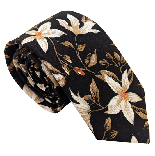 Midnight-Jasmine-Cotton-Wedding-Tie
