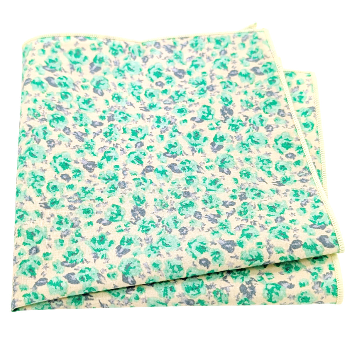 Mint-Ditsy-Floral-Cotton-Pocket-Square