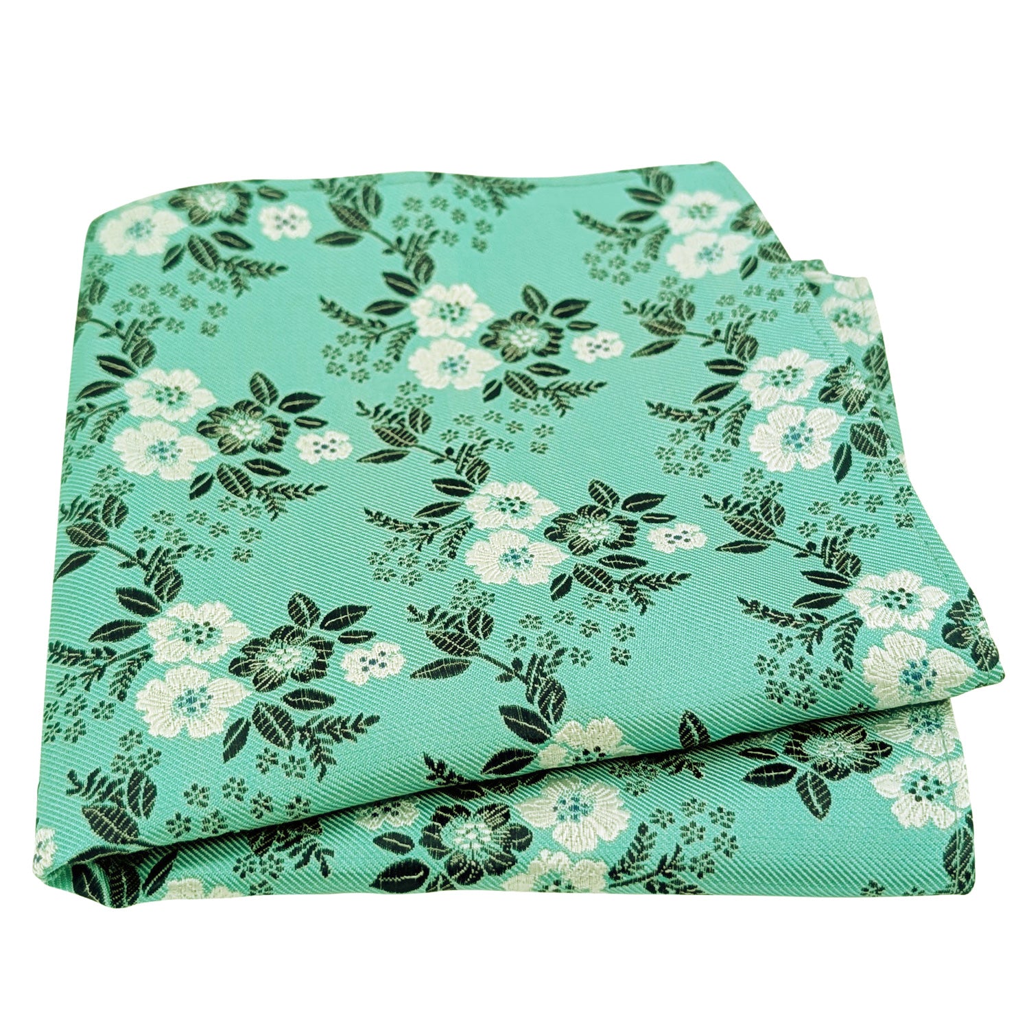 Mint Blossom Pocket Square