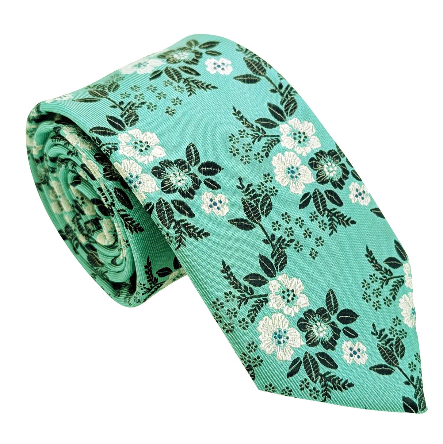 Mint Blossom Wedding Tie