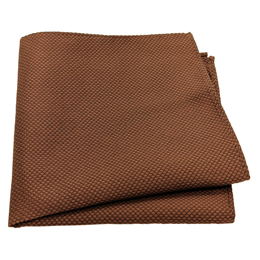 Mocha Textured Pocket Square