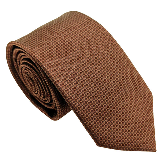 Mocha Textured Wedding Tie