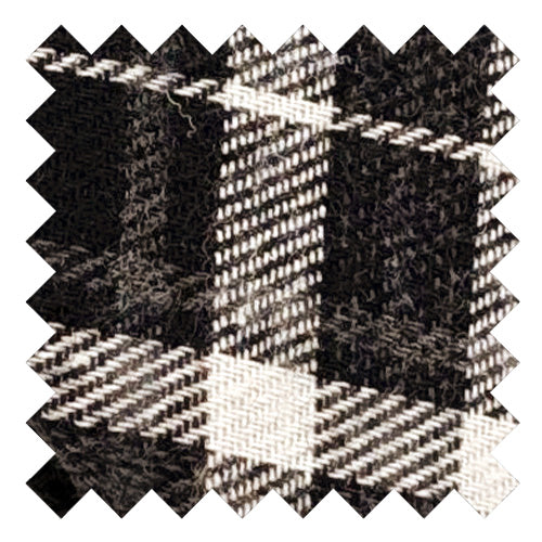 Monochrome Tartan Cotton Wedding Swatch