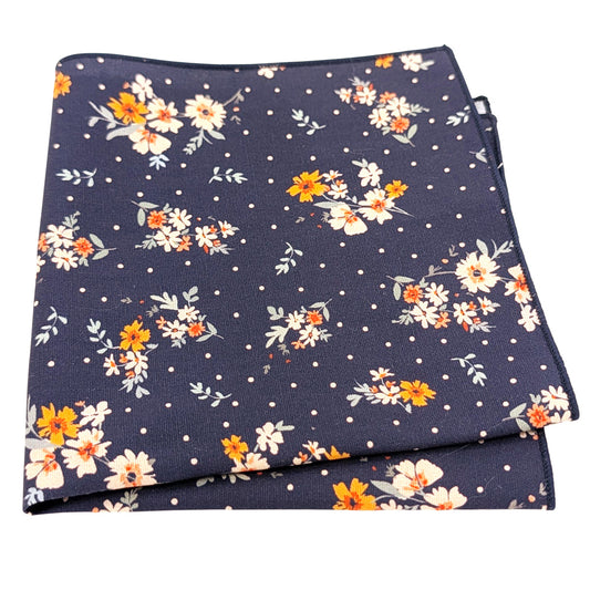 Navy-Ditsy-Floral-Cotton-Pocket-Square