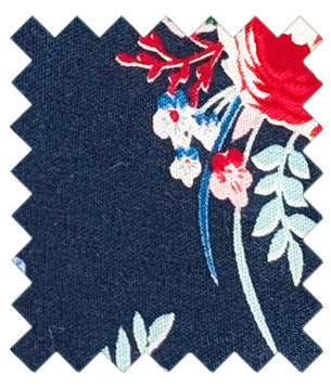 Navy-Tropical-Floral-Cotton-Wedding-Tie-swatch