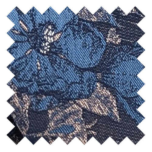 Navy & Blue Wildflowers Wedding Swatch
