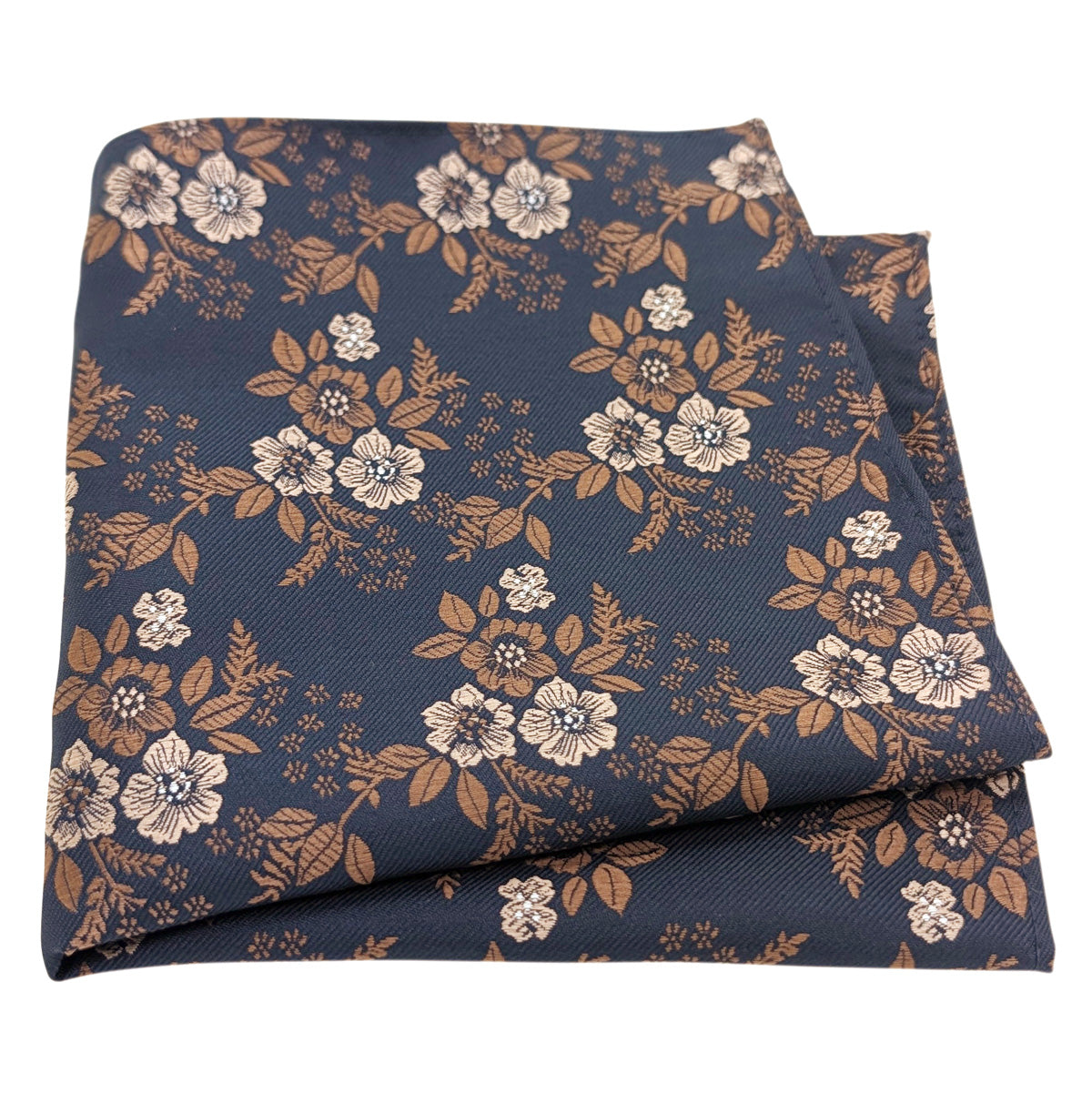 Navy-_-Brown-Blossom-Pocket-Square