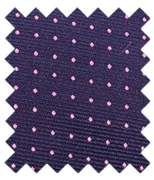 Navy & Pink Pin Dots Wedding Swatch