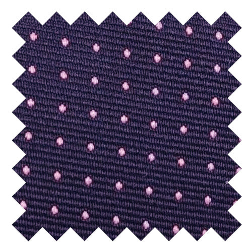 Navy & Pink Pin Dots Wedding Swatch