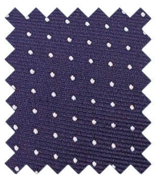 Navy & White Pin Dots Wedding Swatch