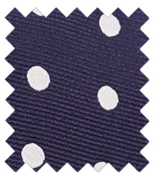 Navy & White Spot Wedding Swatch