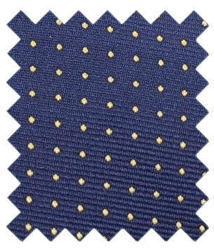 Navy & Yellow Pin Dots Wedding Swatch
