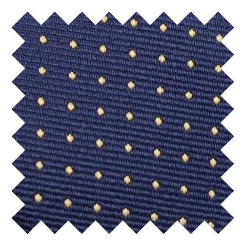 Navy & Yellow Pin Dots Wedding Swatch