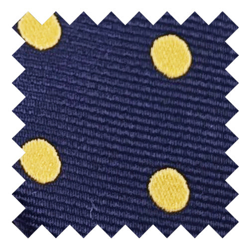 Navy & Yellow Spot Wedding Swatch