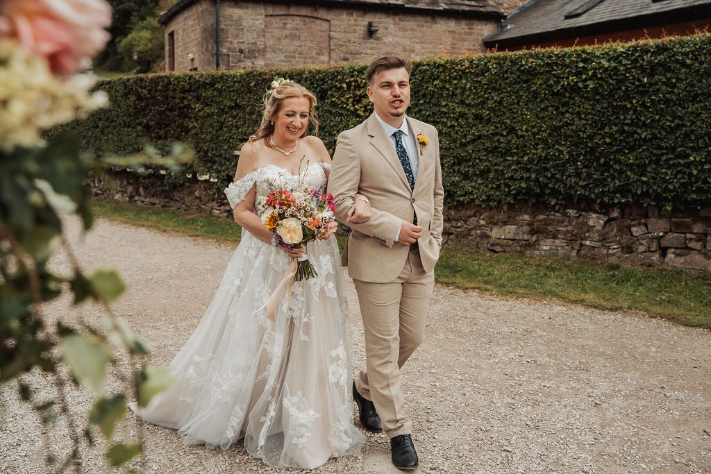 Navy & Sage Floral Wedding Tie