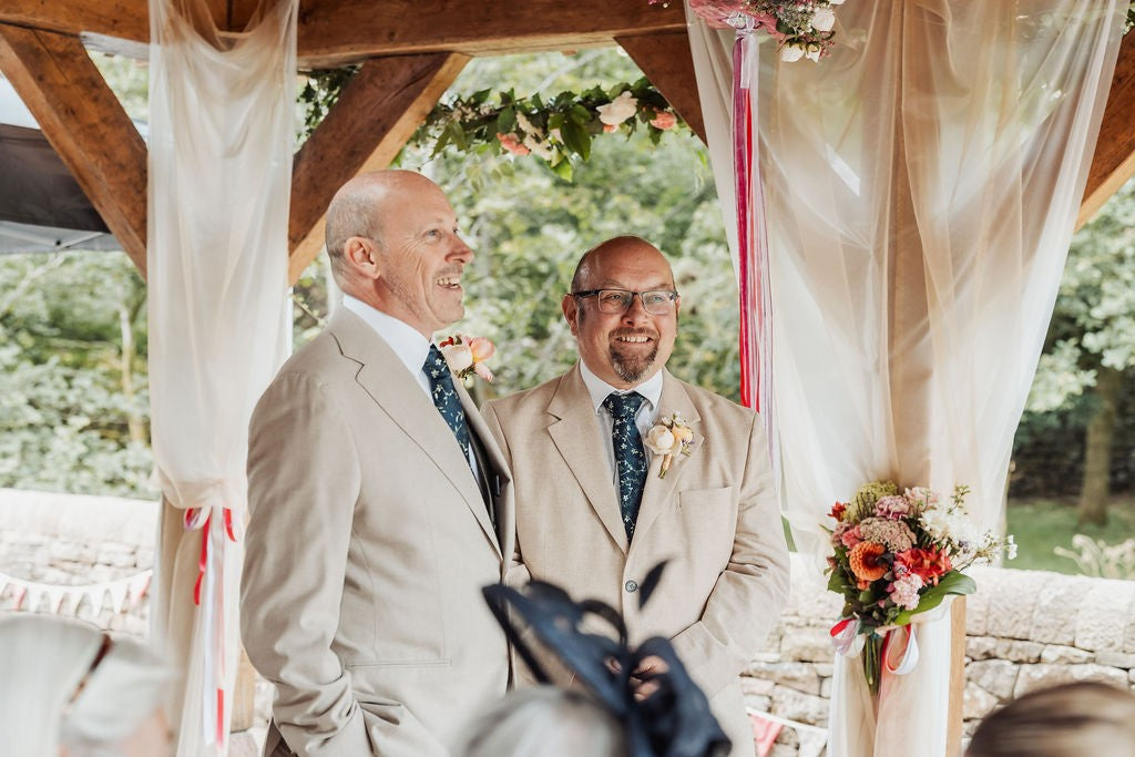 Navy & Sage Floral Wedding Tie